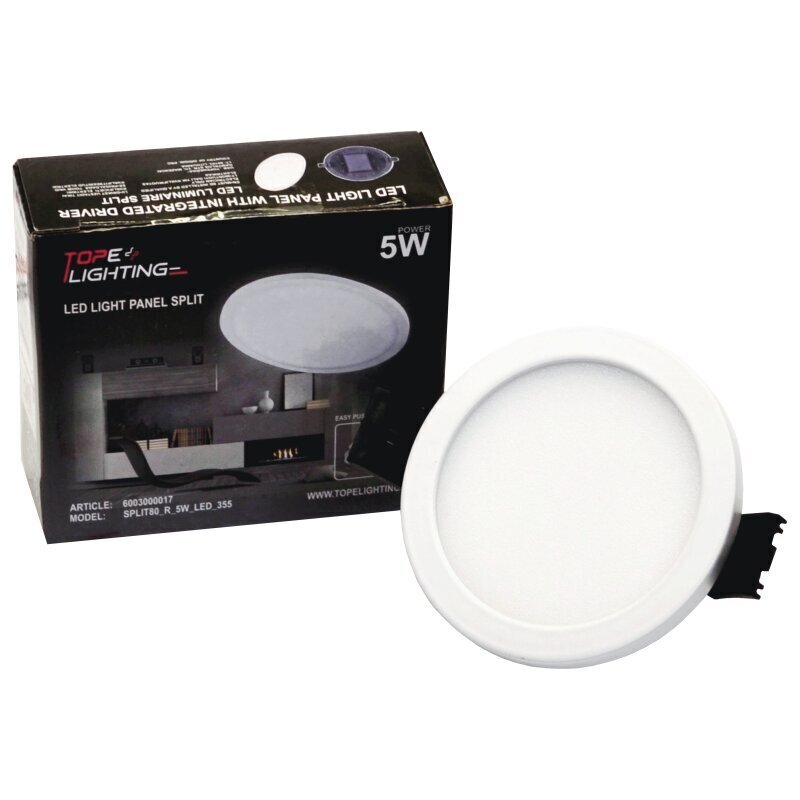 Sisseehitatud ümmargune LED-paneel Split 5 W hind ja info | Süvistatavad ja LED valgustid | kaup24.ee