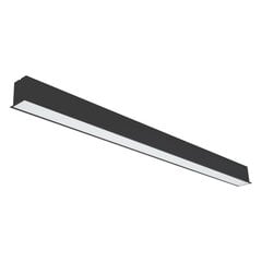 Piklik lineaarne süvistatav LED-valgusti Esna 72 W, must hind ja info | Süvistatavad ja LED valgustid | kaup24.ee