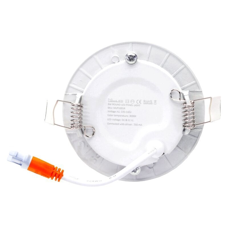 Sisseehitatud ümmargune LED-paneel Vesta 3 W hind ja info | Süvistatavad ja LED valgustid | kaup24.ee