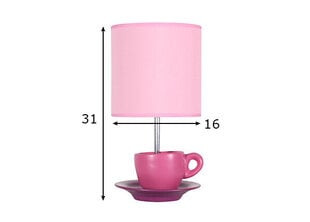 Настольная лампа Synka розовая цена и информация | Настольные лампы | kaup24.ee