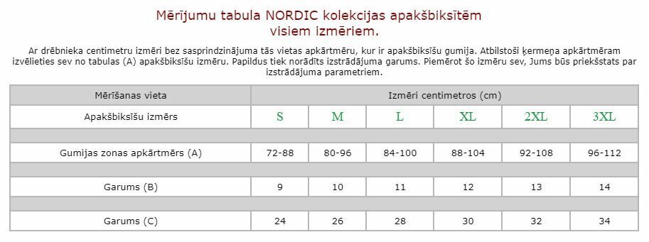 Meeste rukkilillesinised põhjamaised aluspüksid Nordic valmistatud kvaliteetsest puuvillast. Klassikaline stiil. Kanga kaal on 140-150 g/m2. hind ja info | Meeste aluspesu | kaup24.ee