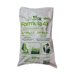 Orgaaniline mineraalväetis FORMULA 4X, 20kg hind ja info | GreenOk Aiakaubad | kaup24.ee