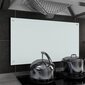 vidaXL köögi pritsmekaitse, valge, 90 x 50 cm, karastatud klaas цена и информация | Köögimööbli tarvikud | kaup24.ee