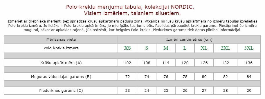 Sirge siluetiga lühikeste varrukatega polosärk Nordic Särgi krae, 3-nööbiga kinnitus osa, trikotaaž “pike”. Kanga kaal on 220g/m2. цена и информация | Meeste T-särgid | kaup24.ee