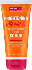 Осветляющий скраб для лица Beauty Formulas Brightening Vitamin C 150 мл цена и информация | Аппараты для ухода за лицом | kaup24.ee