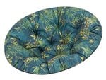 Подушка для кресла HobbyGarden Soa, зеленая/синяя