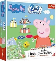 Lauamäng 2 in 1 Trefl Põrsas Pepa (Peppa Pig) Ludo Snakes and Ladders/maod ja redelid hind ja info | Lauamängud ja mõistatused | kaup24.ee