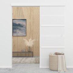 vidaXL lükanduks, pehmed piirajad, ESG-klaas ja alumiinium 76 x 205 cm цена и информация | Межкомнатные двери | kaup24.ee