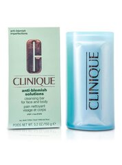 Мыло Clinique Anti-Blemish Solutions Cleansing Bar, 150 мл цена и информация | Аппараты для ухода за лицом | kaup24.ee