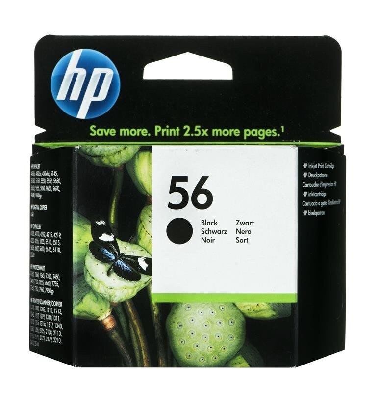 HP 56 ink black 19ml DJ5550 цена и информация | Tindiprinteri kassetid | kaup24.ee