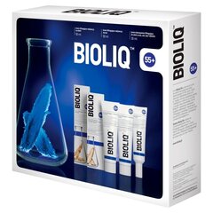 Komplekt BioliQ_55+: päevakreem 50 ml + öökreem 50 ml + silma-, huule-, kaela- ja dekolteekreem 30 ml цена и информация | Кремы для лица | kaup24.ee