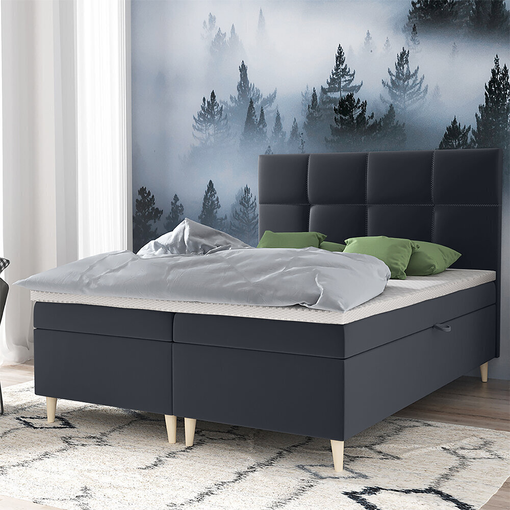 Voodi Selsey Sclarea 160x200cm, tumehall hind ja info | Voodid | kaup24.ee