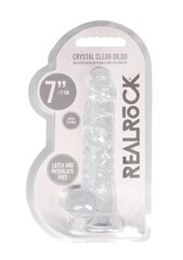 RealRock фаллоимитатор Realistic Dildo With Balls, 19 см цена и информация | Фаллоимитаторы | kaup24.ee