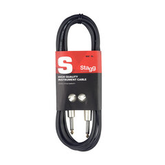 Инструментальный кабель Stagg 6.35 мм Jack TS - 6.35 мм Jack TS 1.5 м SGC1,5DL цена и информация | Кабели и провода | kaup24.ee