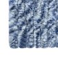vidaXL putukakardin sinine, valge ja hõbedane 56 x 185 cm šenill цена и информация | Sääsevõrgud, putukavõrgud | kaup24.ee