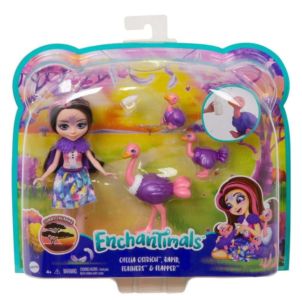 Enchantimals® jaanalind Ofelia perekond GTM32 hind ja info | Tüdrukute mänguasjad | kaup24.ee
