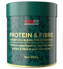 Iconfit Smoothie protein & fibre 250 g hind ja info | Supertoit | kaup24.ee