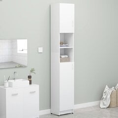 vidaXL pesumasinakapp, valge, 32 x 25,5 x 190 cm, puitlaastplaat цена и информация | Шкафчики для ванной | kaup24.ee