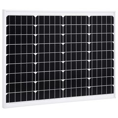 vidaXL päikesepaneel 50 W monokristalliline alumiinium ja turvaklaas hind ja info | Päikeseenergiajaamade osad | kaup24.ee
