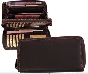Naiste rahakott Branco, nahast, max, suur, must hind ja info | Naiste rahakotid | kaup24.ee