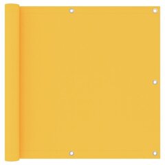 vidaXl rõdusirm, kollane, 90 x 400 cm, oxford-kangas hind ja info | Päikesevarjud, markiisid ja alused | kaup24.ee