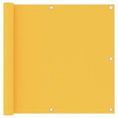 vidaXl rõdusirm, kollane, 90 x 600 cm, oxford-kangas hind ja info | Päikesevarjud, markiisid ja alused | kaup24.ee