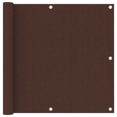 vidaXl rõdusirm, pruun, 90 x 300 cm, oxford-kangas hind ja info | Päikesevarjud, markiisid ja alused | kaup24.ee