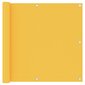vidaXl rõdusirm, kollane, 90 x 500 cm, oxford-kangas hind ja info | Päikesevarjud, markiisid ja alused | kaup24.ee