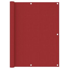 vidaXl rõdusirm, punane, 120 x 500 cm, oxford-kangas hind ja info | Päikesevarjud, markiisid ja alused | kaup24.ee