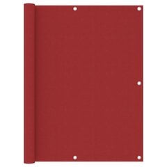 vidaXl rõdusirm, punane, 120 x 600 cm, oxford-kangas hind ja info | Päikesevarjud, markiisid ja alused | kaup24.ee