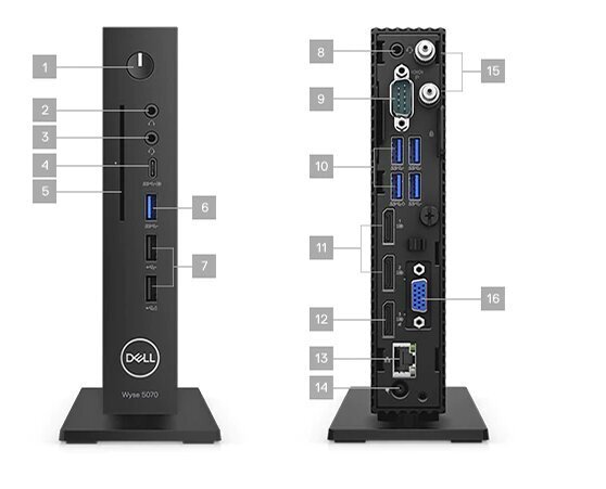 Dell Wyse 5070 Tc Celeron J4105 8GB Ram 64GB Ssd Win10 hind ja info | Lauaarvutid | kaup24.ee