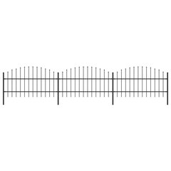 Aed teravatipuline vidaXL, teras, (0,75–1) x 5,1 m, must hind ja info | Aiad ja tarvikud | kaup24.ee