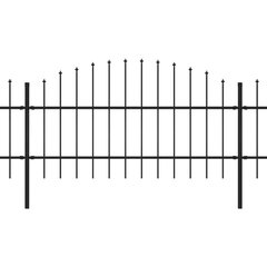 Aed teravatipuline vidaXL, teras, (0,75–1) x 8,5 m, must hind ja info | Aiad ja tarvikud | kaup24.ee