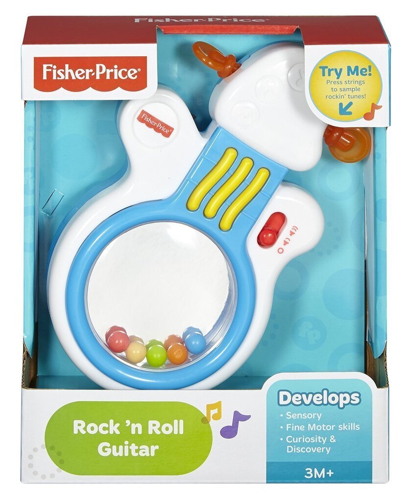 Muusikaline kõristi Kitarr Rock 'n' Roll Fisher Price, DFP21 hind ja info | Imikute mänguasjad | kaup24.ee