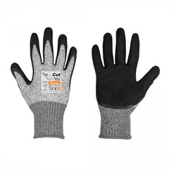 Перчатки с защитой от порезов, CUT COVER 4, полиуретан, размер 11 цена и информация | Рабочие перчатки | kaup24.ee