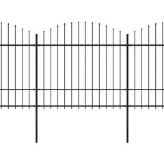 vidaXl aed teravatipuline, teras, (1,5–1,75) x 8,5 m, must hind ja info | Aiad ja tarvikud | kaup24.ee