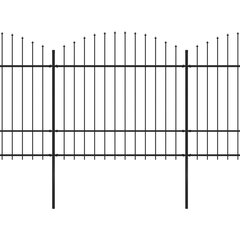 vidaXl aed teravatipuline, teras, (1,5–1,75) x 10,2 m, must hind ja info | Aiad ja tarvikud | kaup24.ee