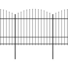 vidaXl aed teravatipuline, teras, (1,5–1,75) x 11,9 m, must hind ja info | Aiad ja tarvikud | kaup24.ee