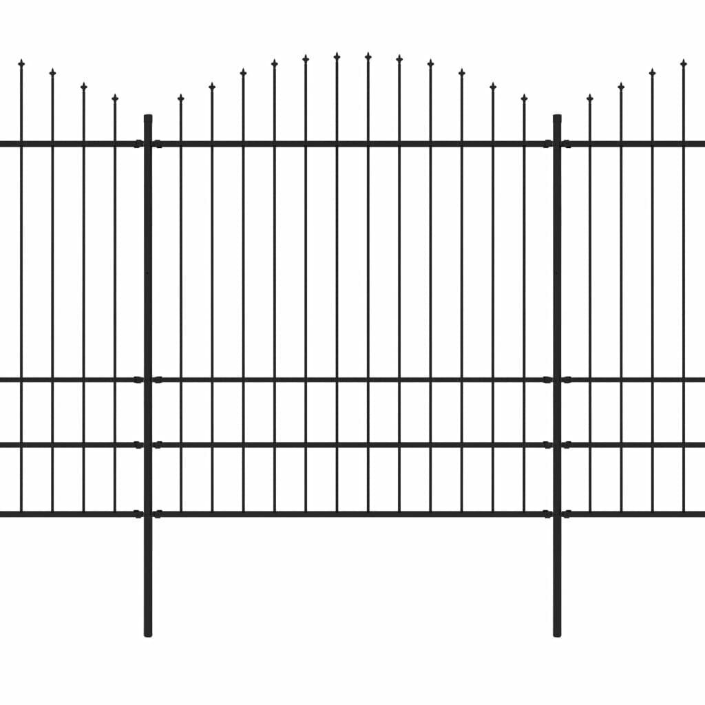 vidaXl aed teravatipuline, teras, (1,75–2) x 3,4 m, must hind ja info | Aiad ja tarvikud | kaup24.ee