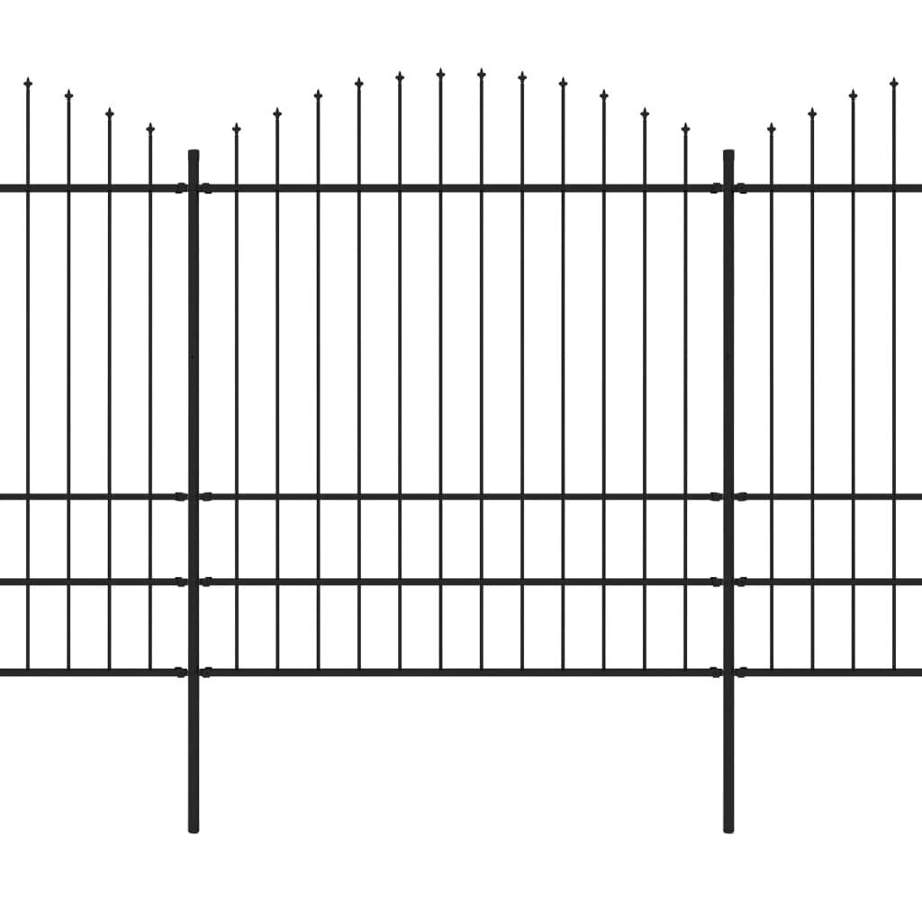 vidaXl aed teravatipuline, teras, (1,75–2) x 11,9 m, must hind ja info | Aiad ja tarvikud | kaup24.ee