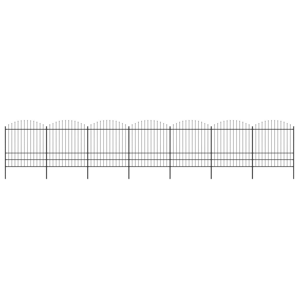 vidaXl aed teravatipuline, teras, (1,75–2) x 11,9 m, must hind ja info | Aiad ja tarvikud | kaup24.ee