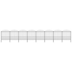 vidaXl aed teravatipuline, teras, (1,75–2) x 13,6 m, must hind ja info | Aiad ja tarvikud | kaup24.ee