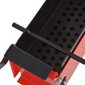 vidaXL paberist briketi valmistaja, teras, 34 x 14 x 14 cm, must ja punane цена и информация | Tarvikud kaminatele ja ahjudele | kaup24.ee