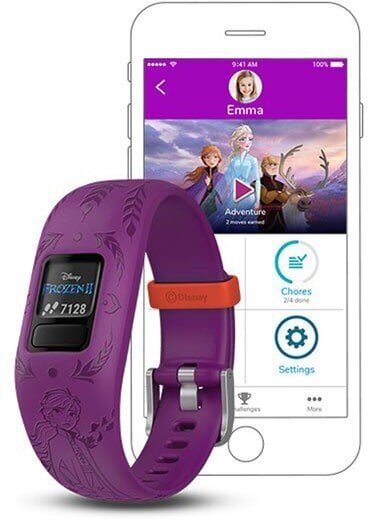 Aktiivsusmonitor lastele Garmin vívofit® jr.2 - Frozen Anna : 010-01909-19 цена и информация | Nutivõrud (fitness tracker) | kaup24.ee