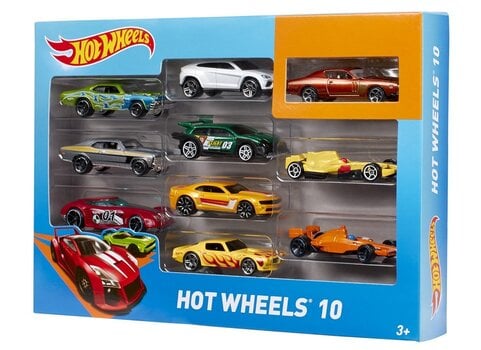 Mudelautode komplekt Hot Wheels, 10 tk., 54886 hind ja info | Poiste mänguasjad | kaup24.ee