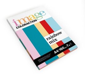 Цветная бумага mix 160г A4 7x10 листов яркая цена и информация | Тетради и бумажные товары | kaup24.ee