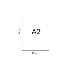 Ватман SERIXO A2 / 250г 46x64 белый, 1 лист цена и информация | Тетради и бумажные товары | kaup24.ee