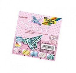 Бумага для оригами 20х20 / 50 листов Folia Sweet цена и информация | Тетради и бумажные товары | kaup24.ee