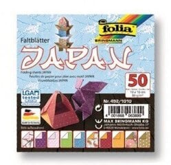 Origami paber Folia Japan 10x10/50 lehte hind ja info | Vihikud, märkmikud ja paberikaubad | kaup24.ee