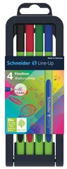 Pastapliiatsite komplekt Line-Up 0.4 Schneider 4 tk hind ja info | Kirjutusvahendid | kaup24.ee